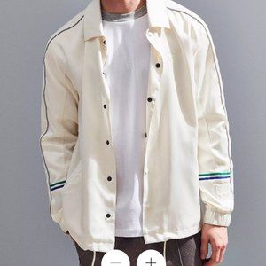 Puma X Big Sean Satin Coach Jacket NWT off white size L